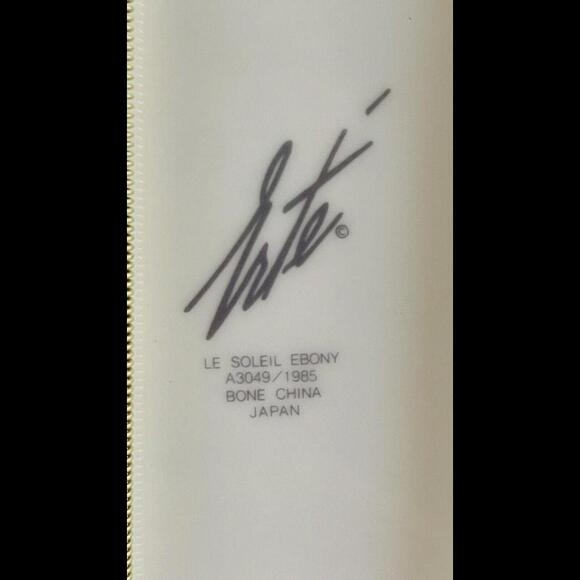 Vintage Art Plate Erte “Le Soleil Ebony”  Japan 1985 Gold Trim Beautiful! - Picture 6 of 6